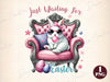 Just Waiting For Easter Easter Bunny Clipart Bundle