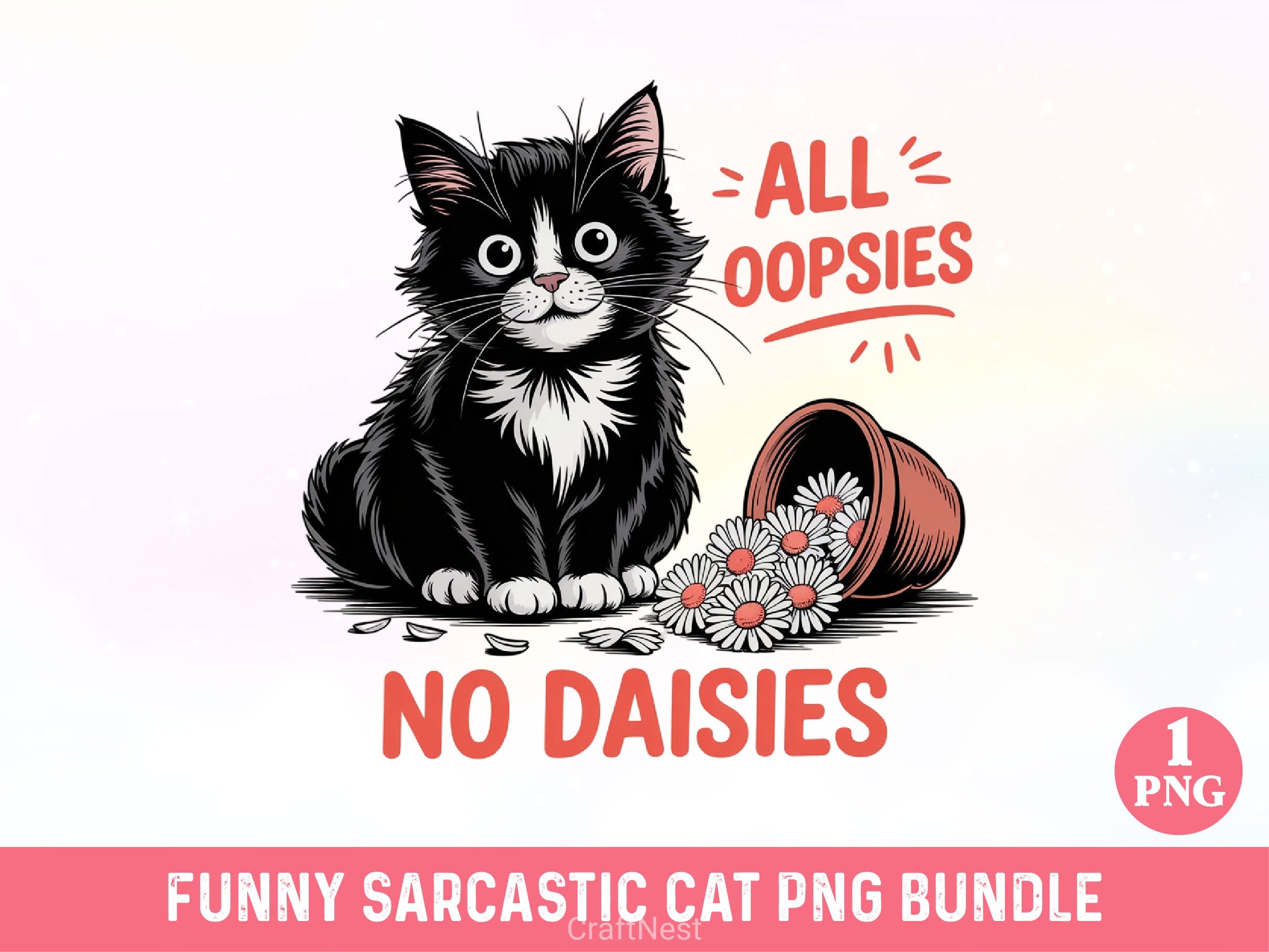 Funny Sarcastic Cat Clipart Bundle 3