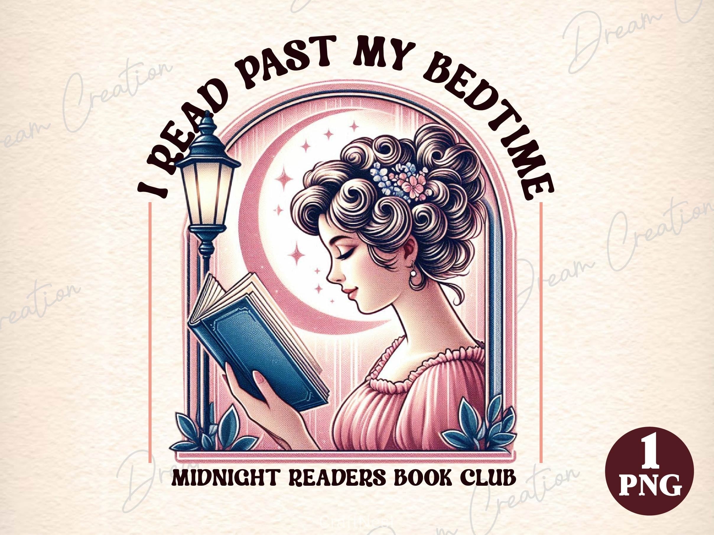 Late Night Reader Book Club Clipart Bundle 2
