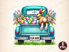 Personalized Easter Truck Clipart Bundle