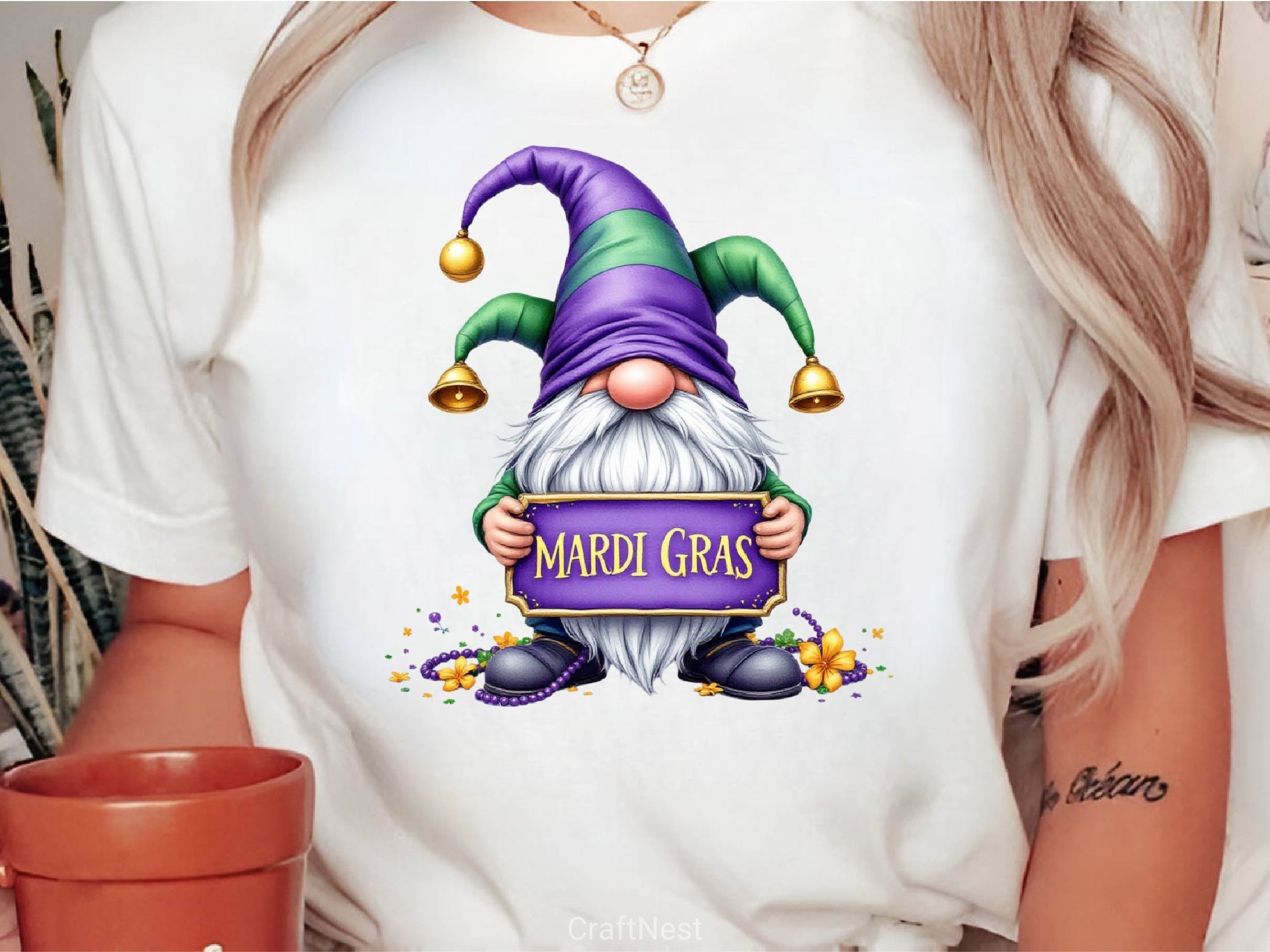 Mardi Gras Gnome Clipart Bundle 5