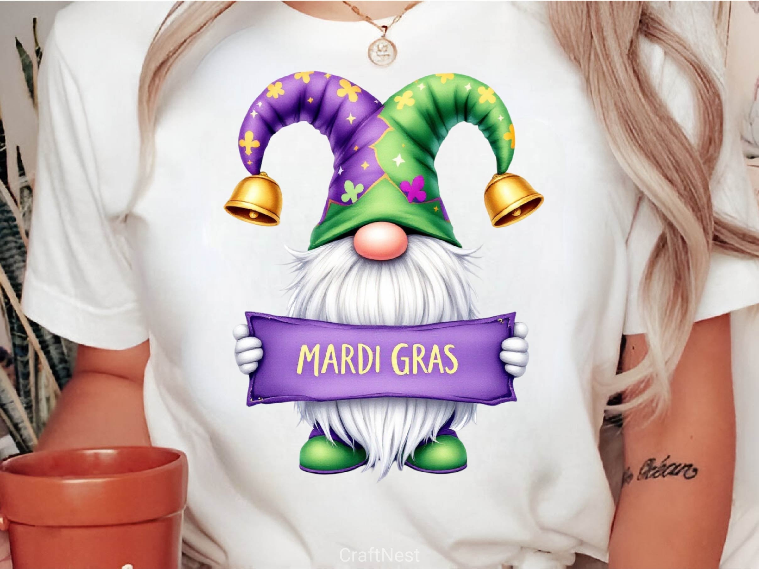 Mardi Gras Gnome Clipart Bundle 4