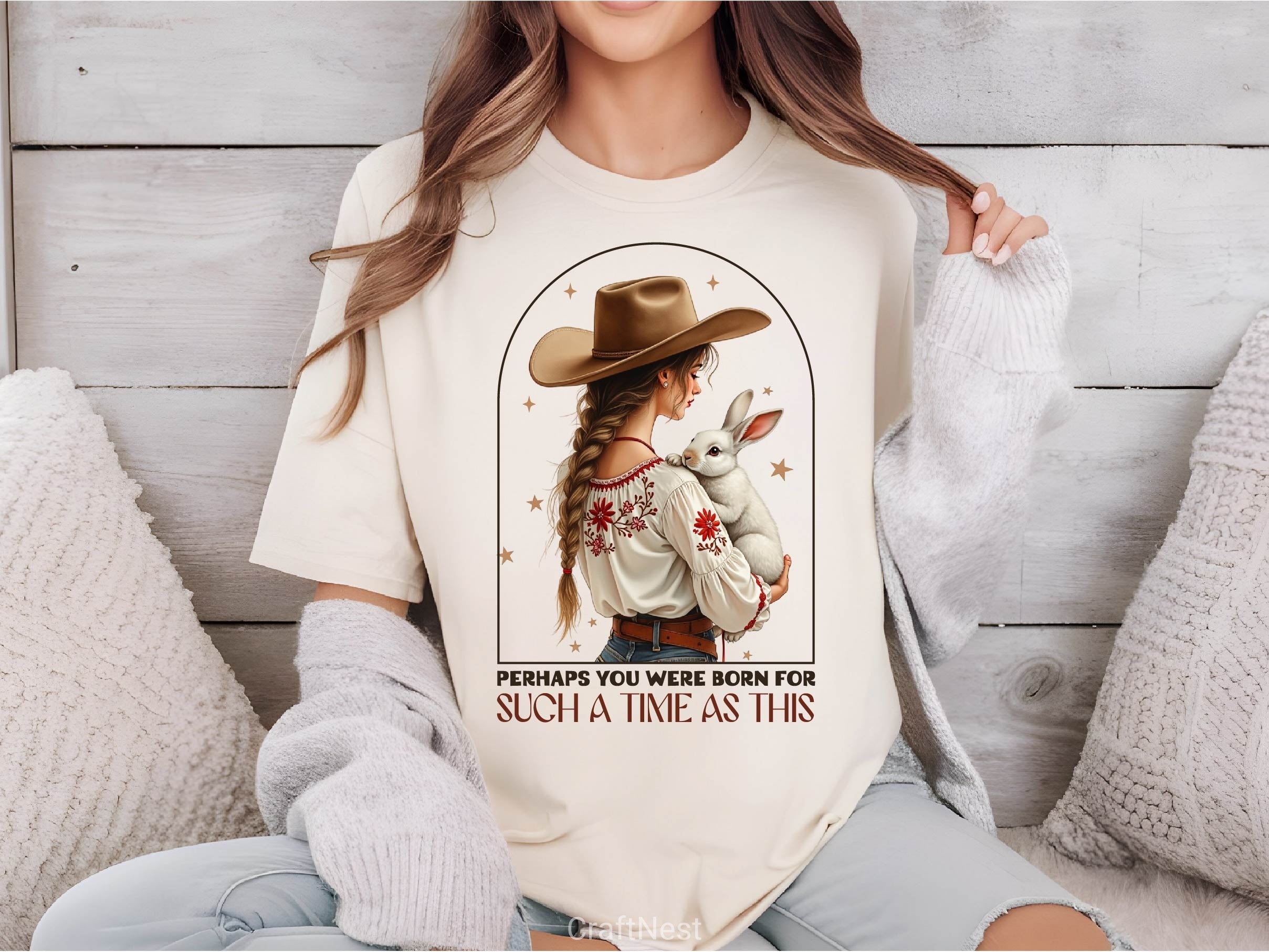 Vintage Cowgirl Retro Easter Clipart Bundle