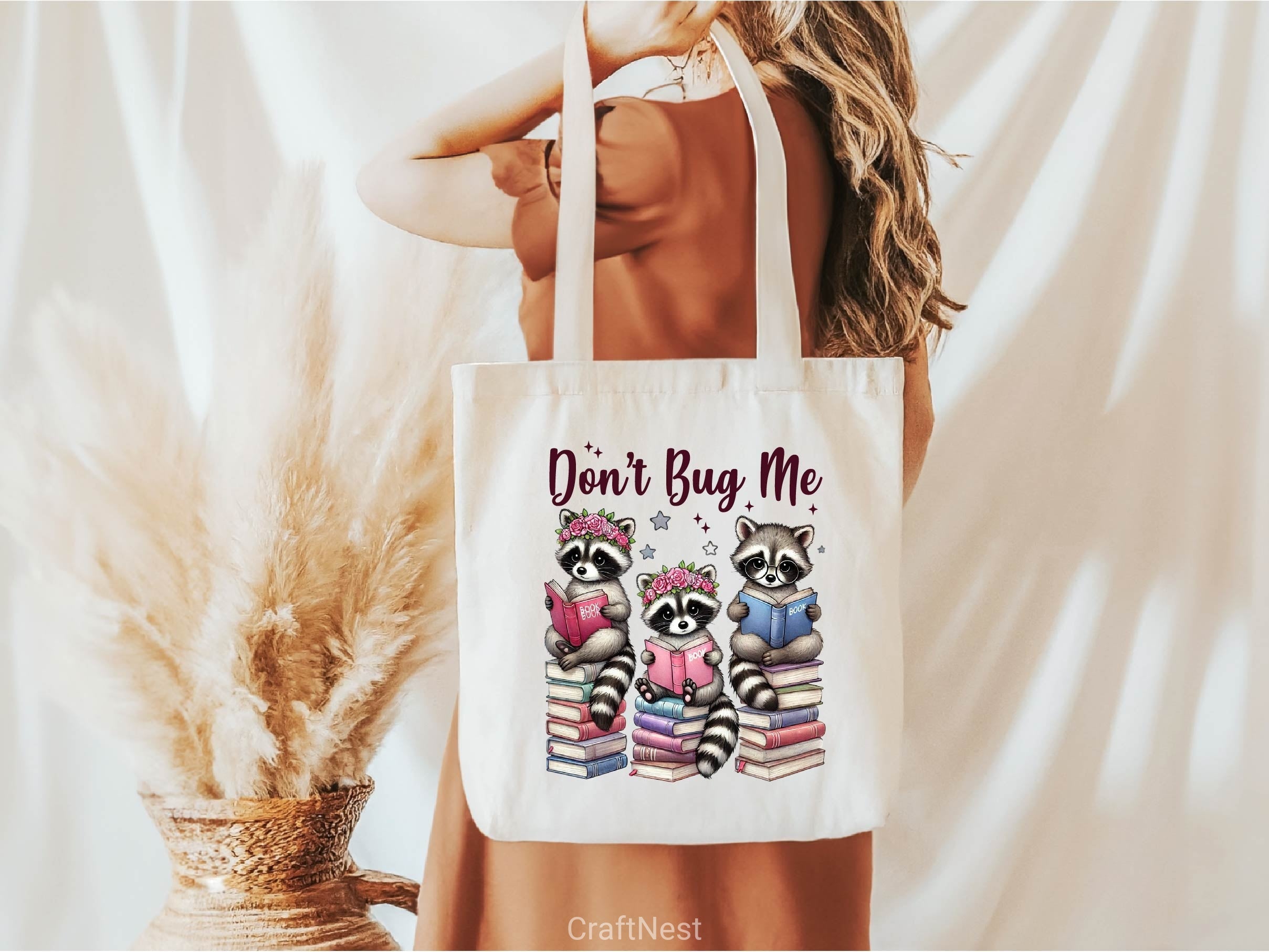 Dont Bug Me Funny Raccoon Bookish Clipart Bundle