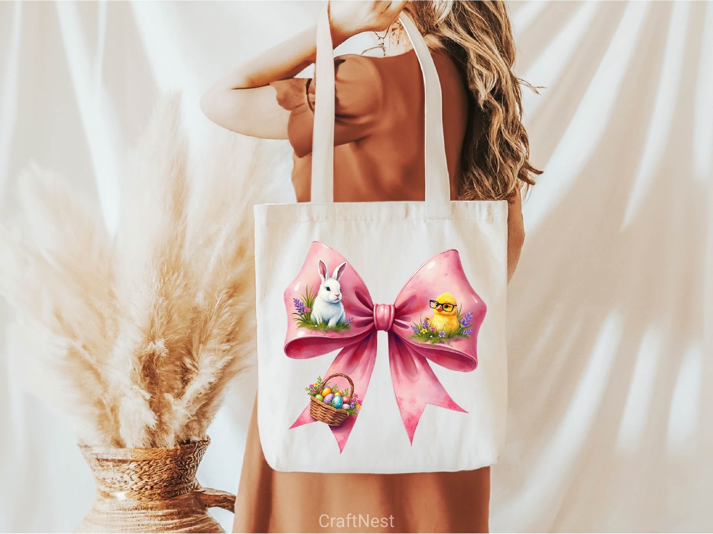 Easter Coquette Happy Easter Clipart Bundle