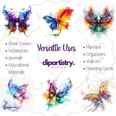 Smoke Design Butterfly Clipart - CraftNest - Digital Crafting and Art
