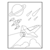 Space Coloring and Dot to Dot Activity Book