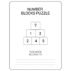 Space Number Blocks Puzzle Book for Kids