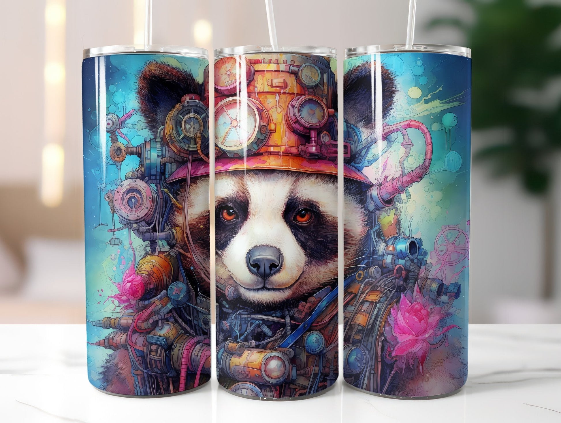 Steampunk Animals Tumbler Wrap - CraftNest