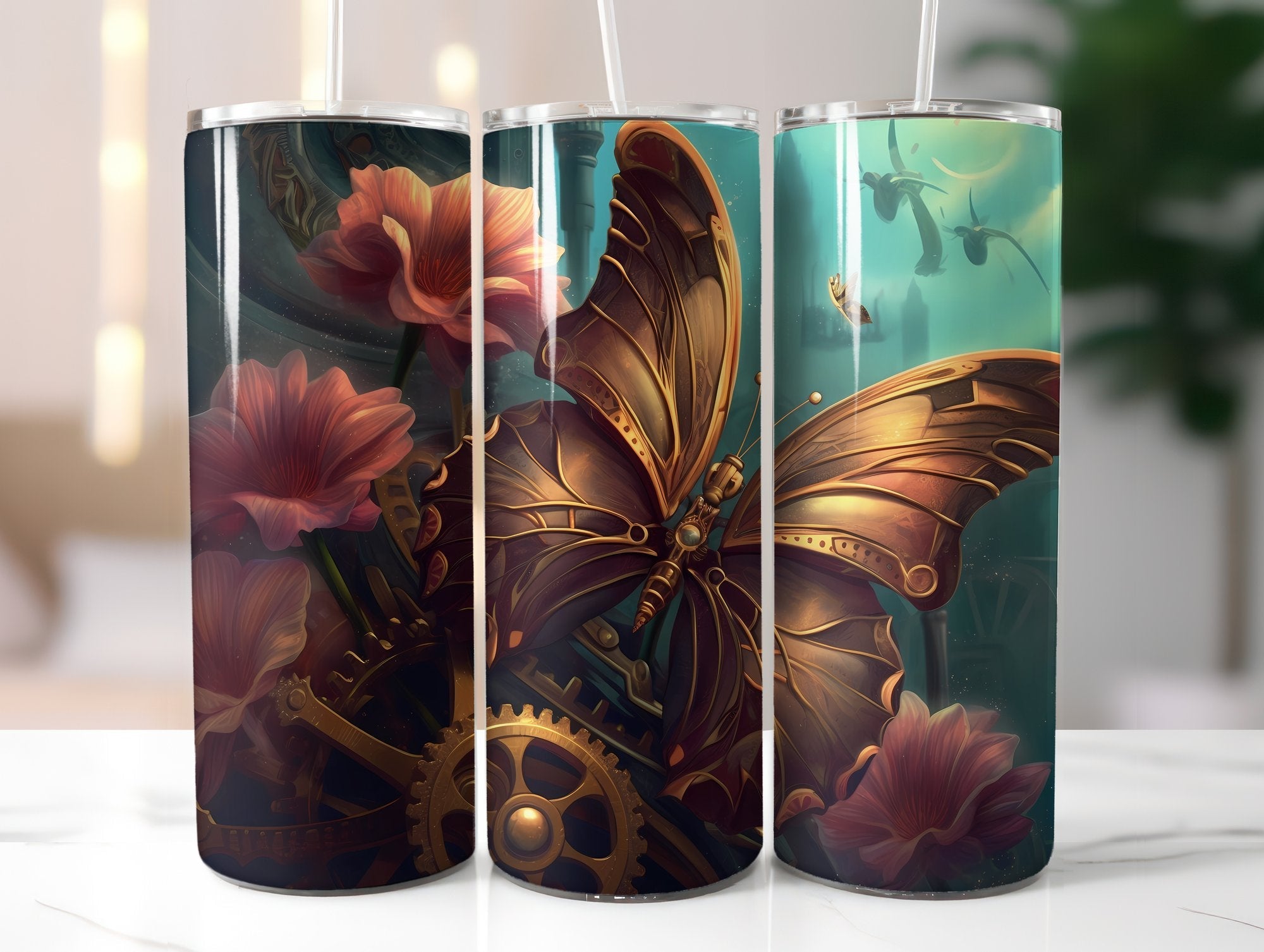 Steampunk Animals Tumbler Wrap - CraftNest
