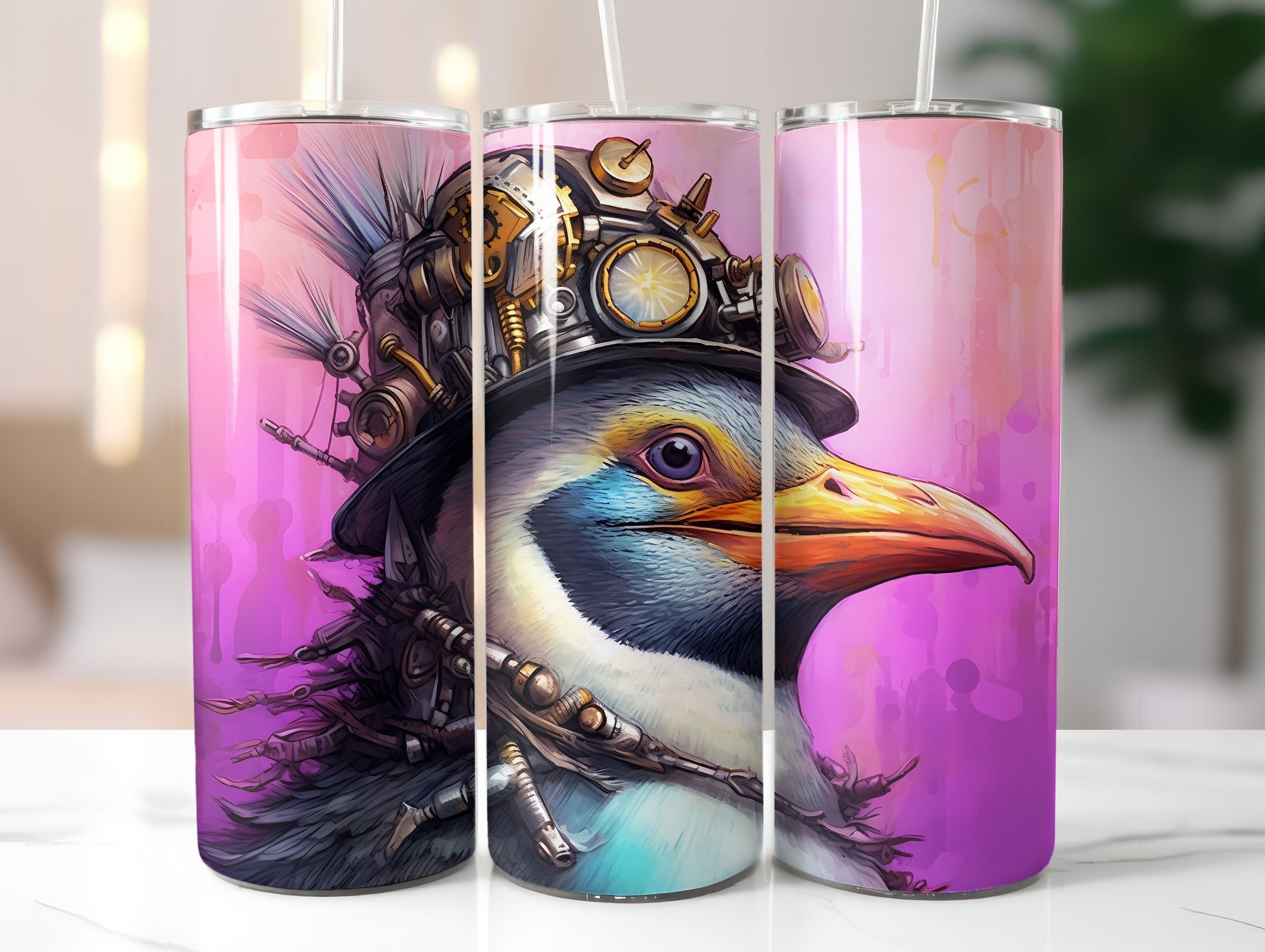 Steampunk Animals Tumbler Wrap - CraftNest
