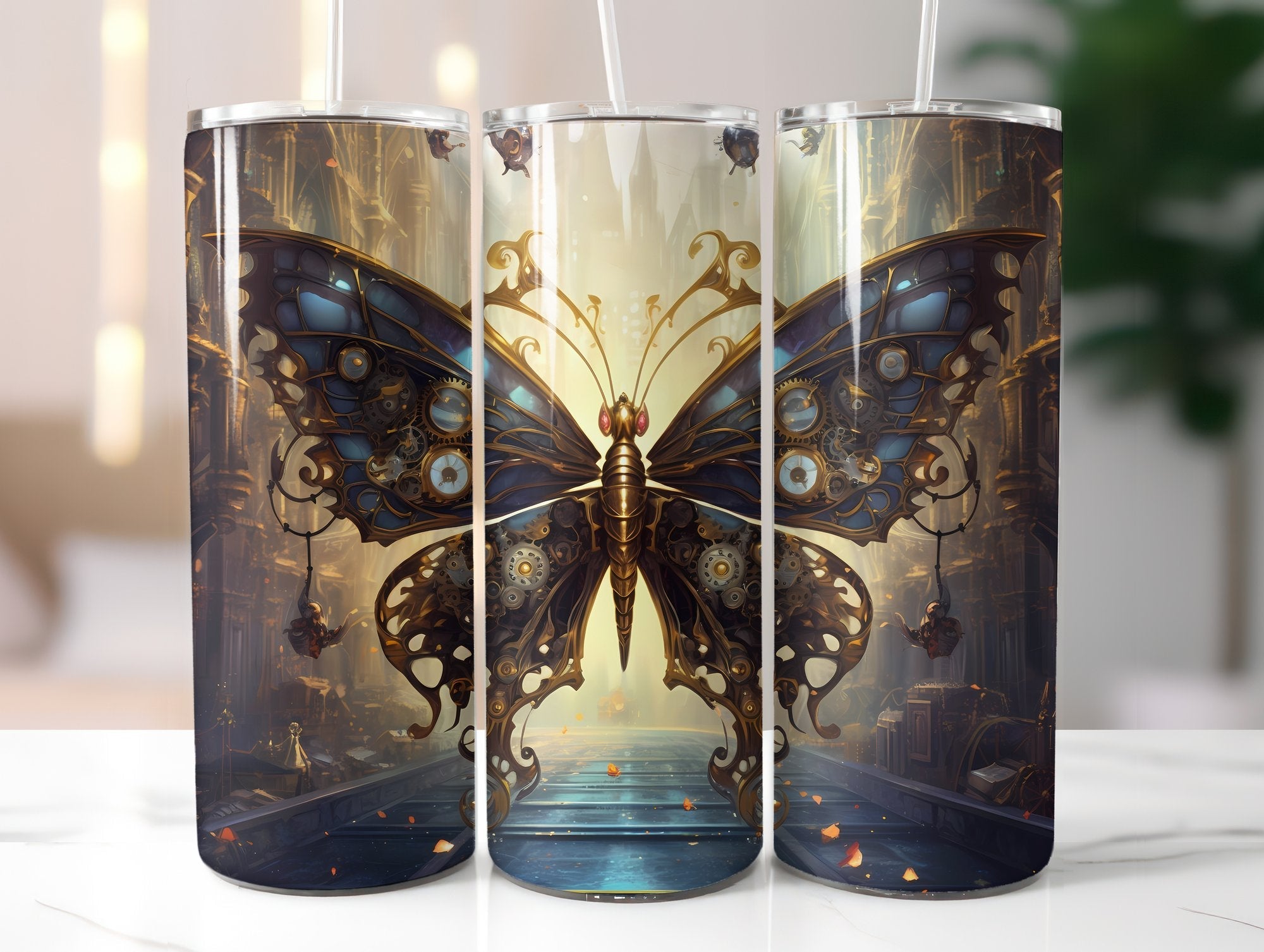 Steampunk Butterfly Tumbler Wrap - CraftNest