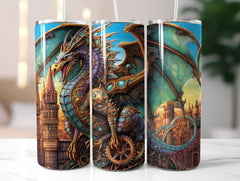 Steampunk Dragons Tumbler Wrap - CraftNest
