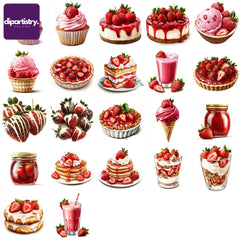 Strawberry Food Clipart - CraftNest - Digital Crafting and Art