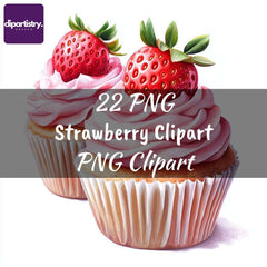 Strawberry Food Clipart - CraftNest - Digital Crafting and Art