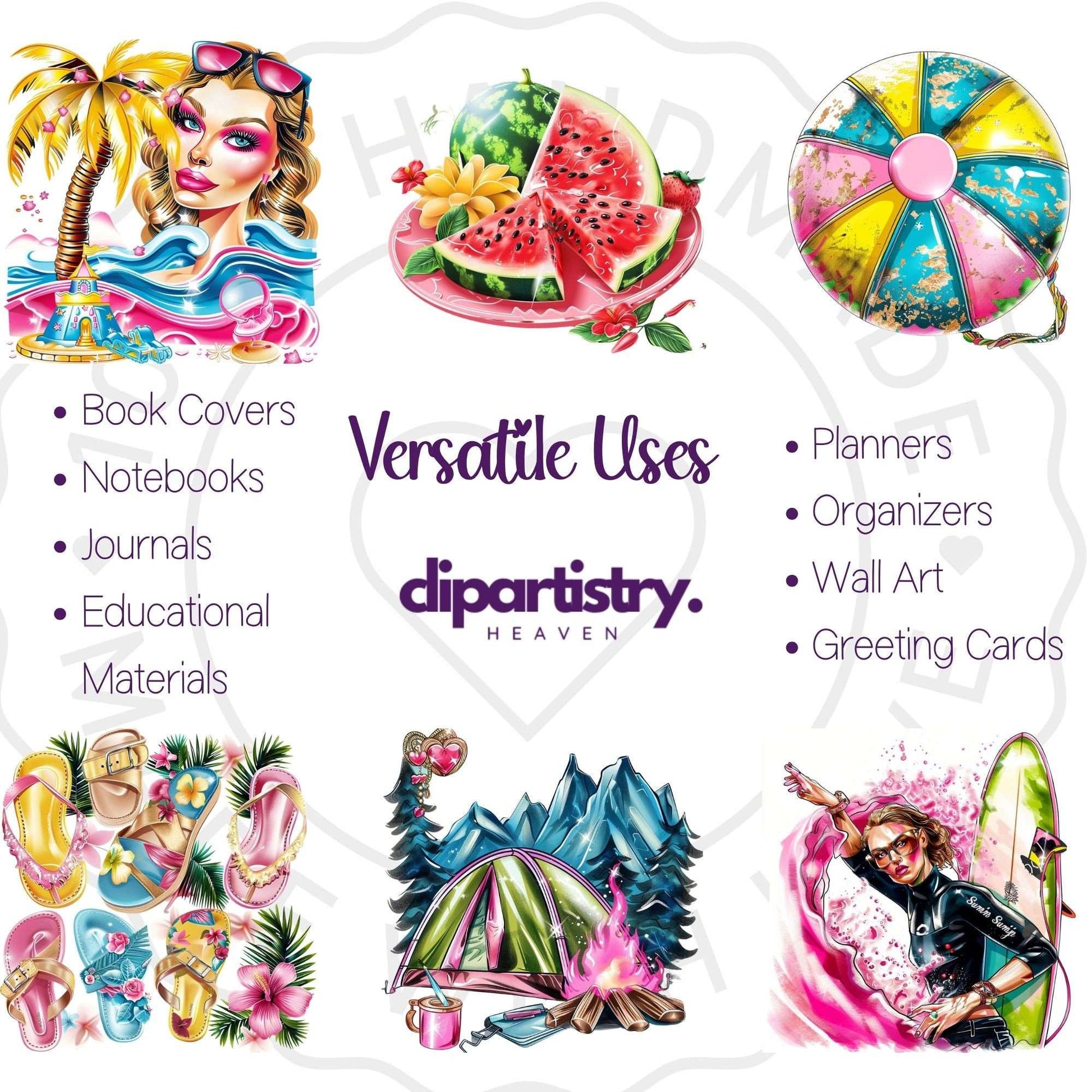 Summer Fun Clipart - CraftNest - Digital Crafting and Art