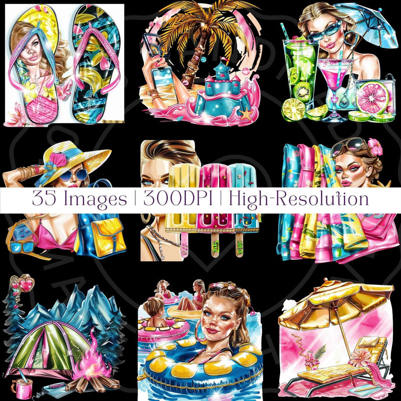 Summer Fun Clipart - CraftNest - Digital Crafting and Art