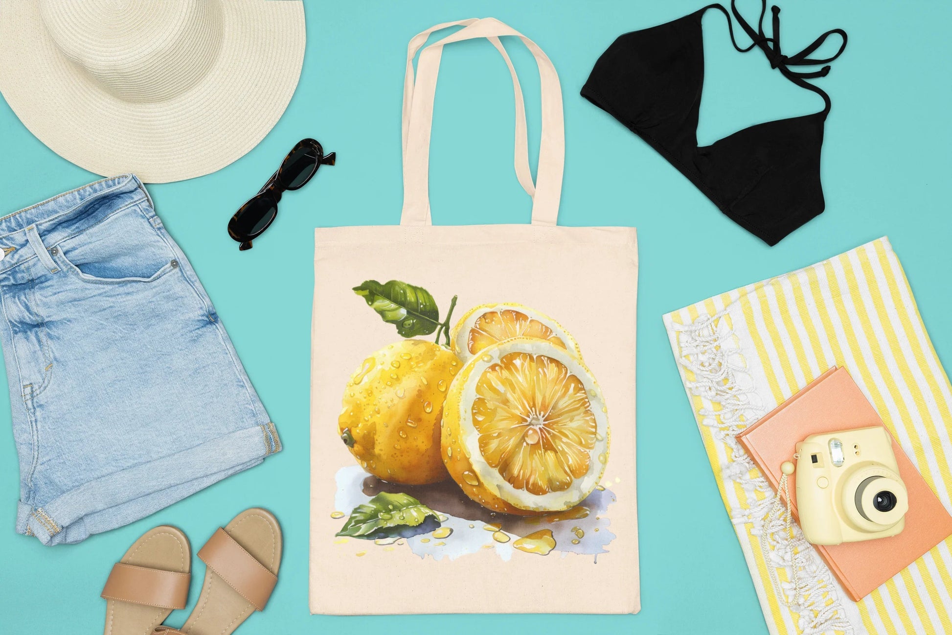 Lemon Summer Clipart - CraftNest - Digital Crafting and Art