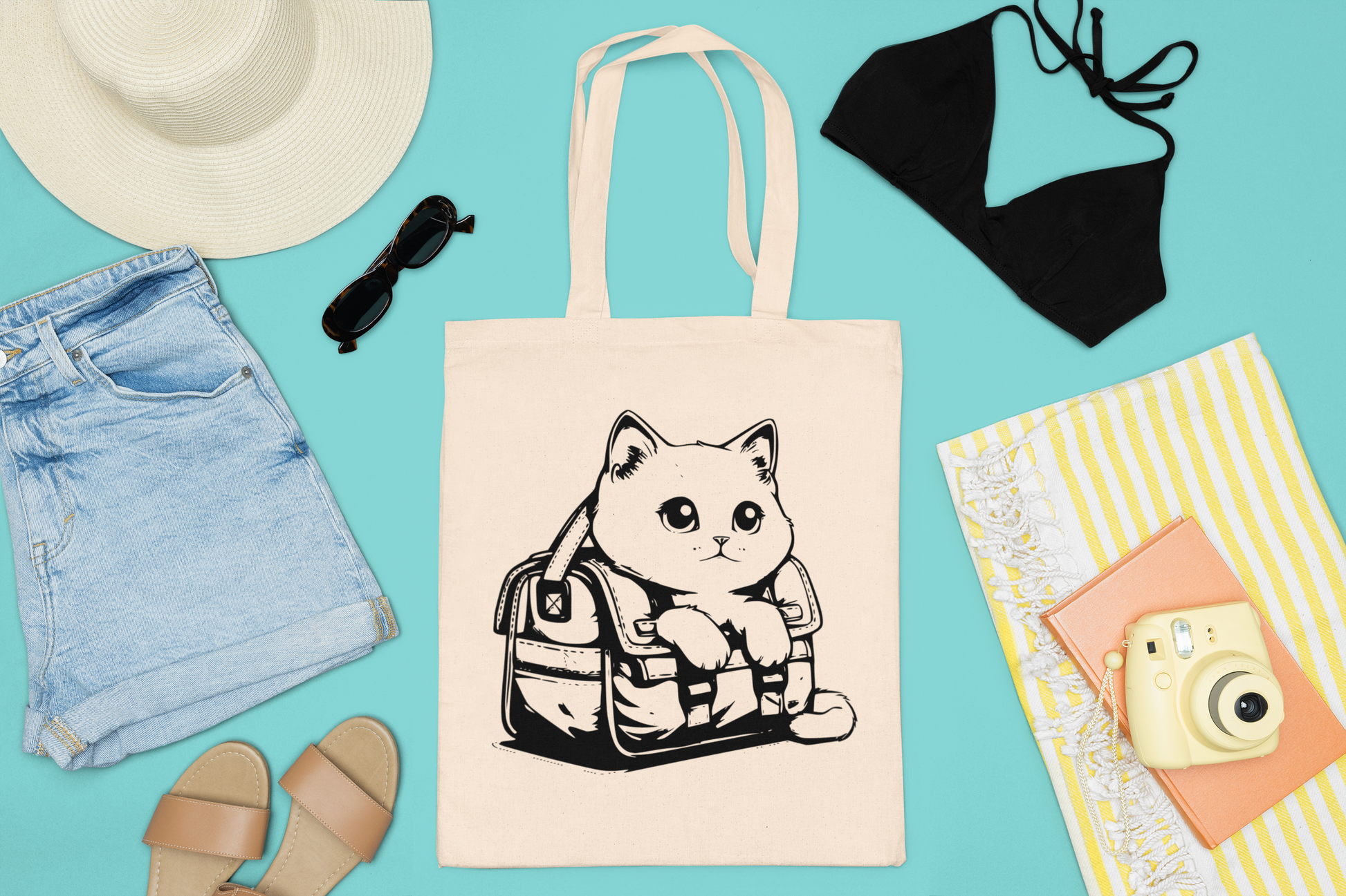 Cats On Vacation SVG Bundle - CraftNest - Digital Crafting and Art
