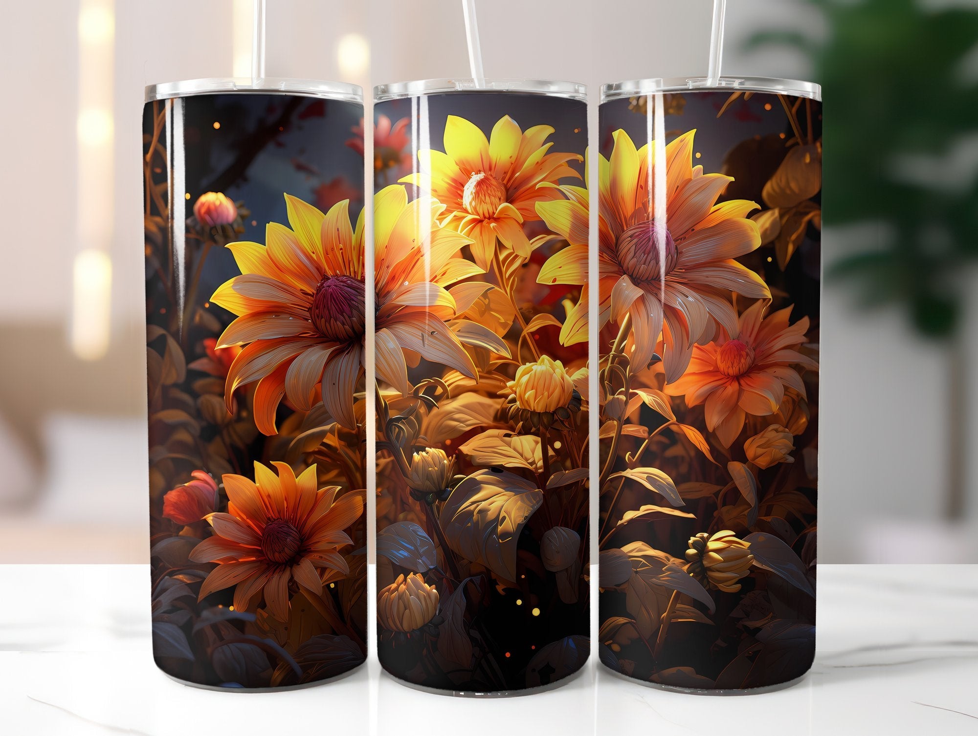 Sunflowers at Dusk Tumbler Wrap - CraftNest