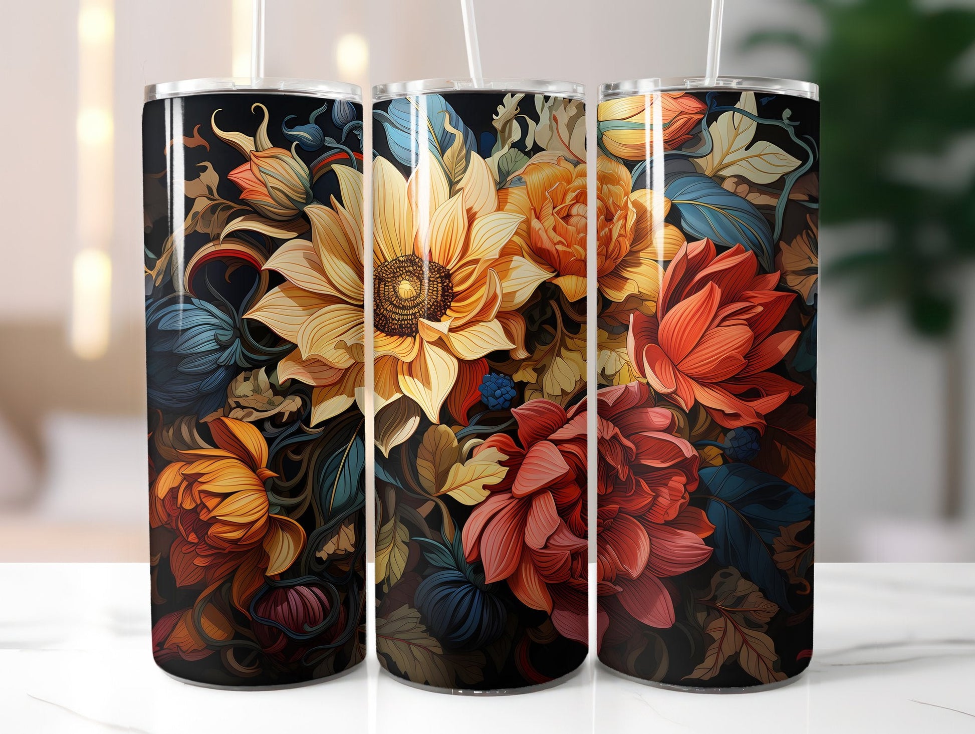 Sunflowers at Dusk Tumbler Wrap - CraftNest