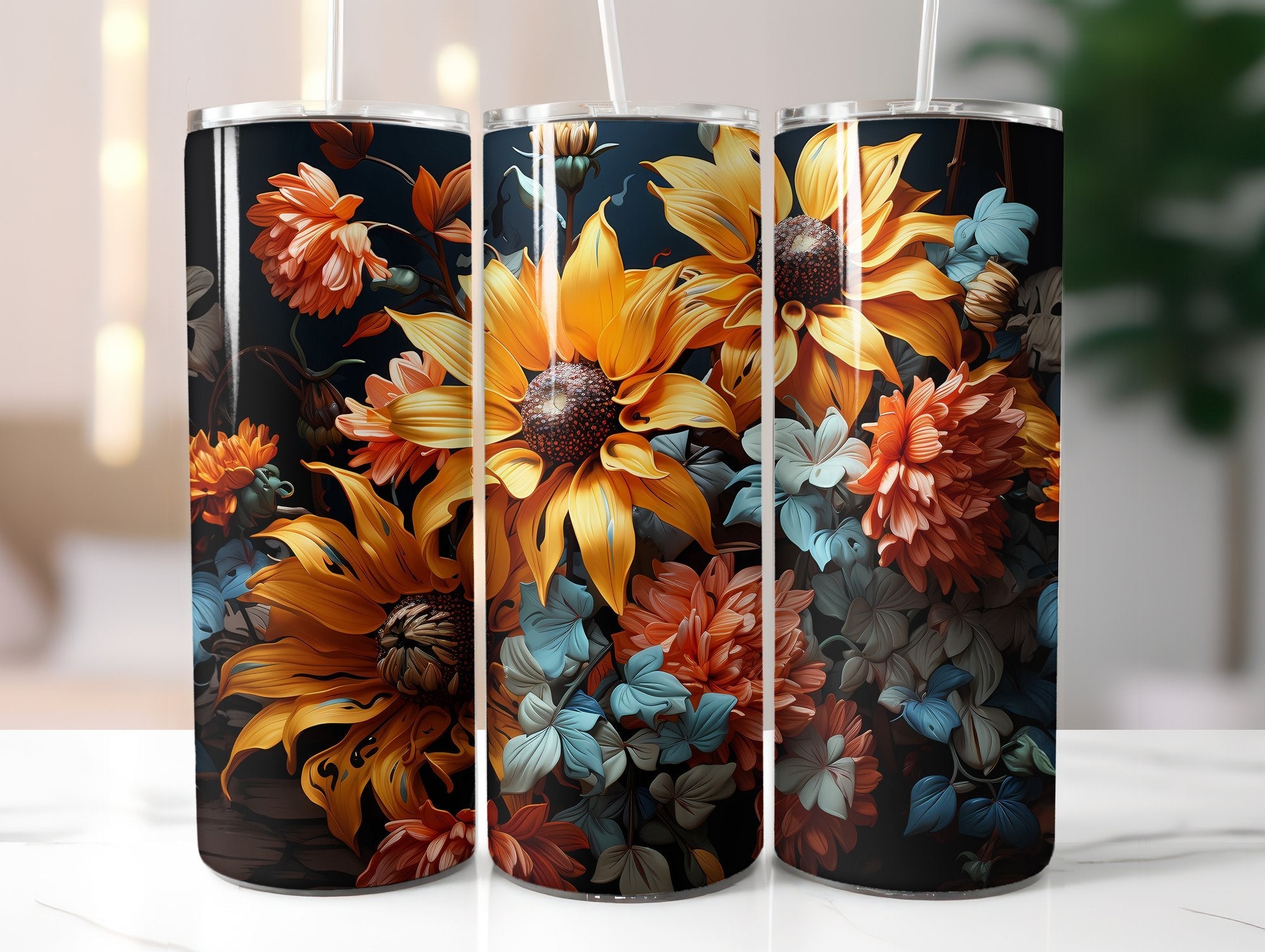 Sunflowers at Dusk Tumbler Wrap - CraftNest