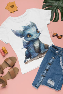 Cute Ice Dragon Clipart - CraftNest