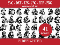 Firefighter SVG Bundle - CraftNest - Digital Crafting and Art