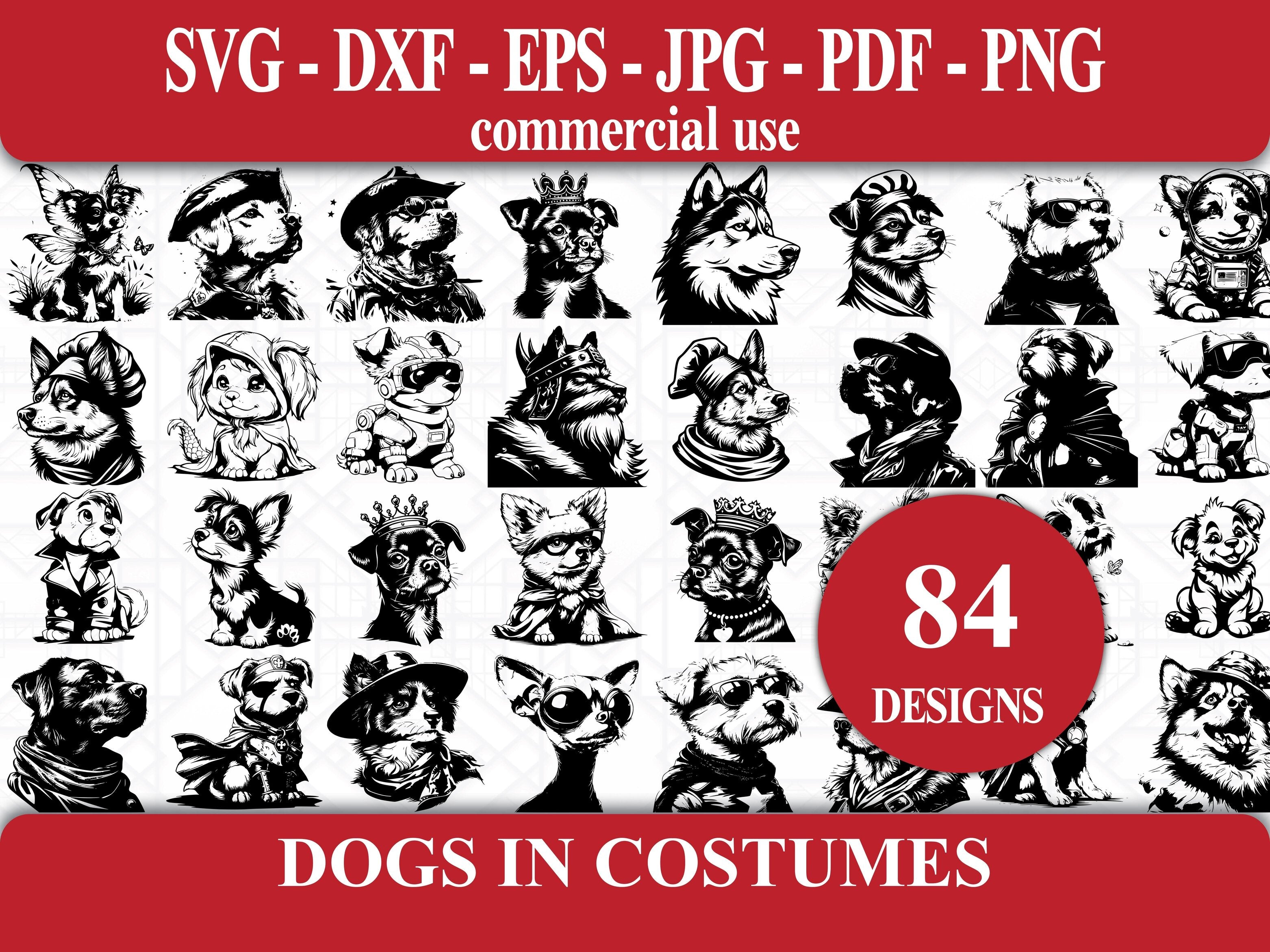 Dogs In Costumes SVG Bundle - CraftNest - Digital Crafting and Art