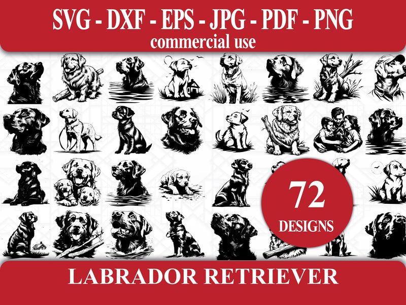 Labrador Retriever SVG Bundle - CraftNest - Digital Crafting and Art