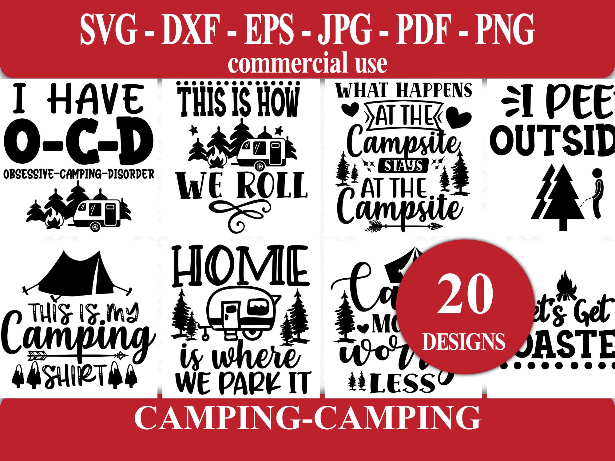 Camping SVG - CraftNest - Digital Crafting and Art