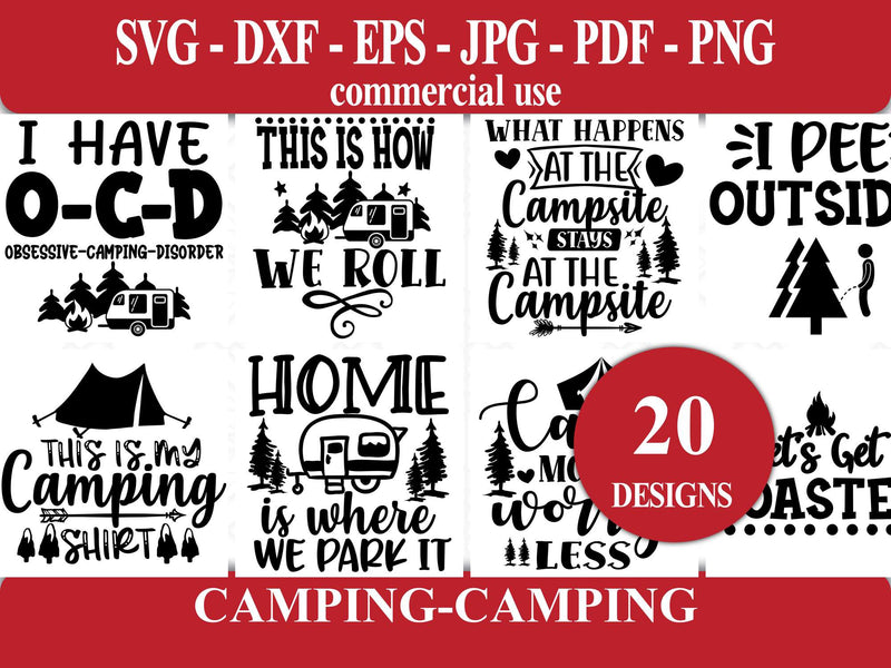 Camping SVG - CraftNest - Digital Crafting and Art