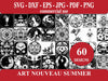 Art Nouveau Summer SVG Bundle