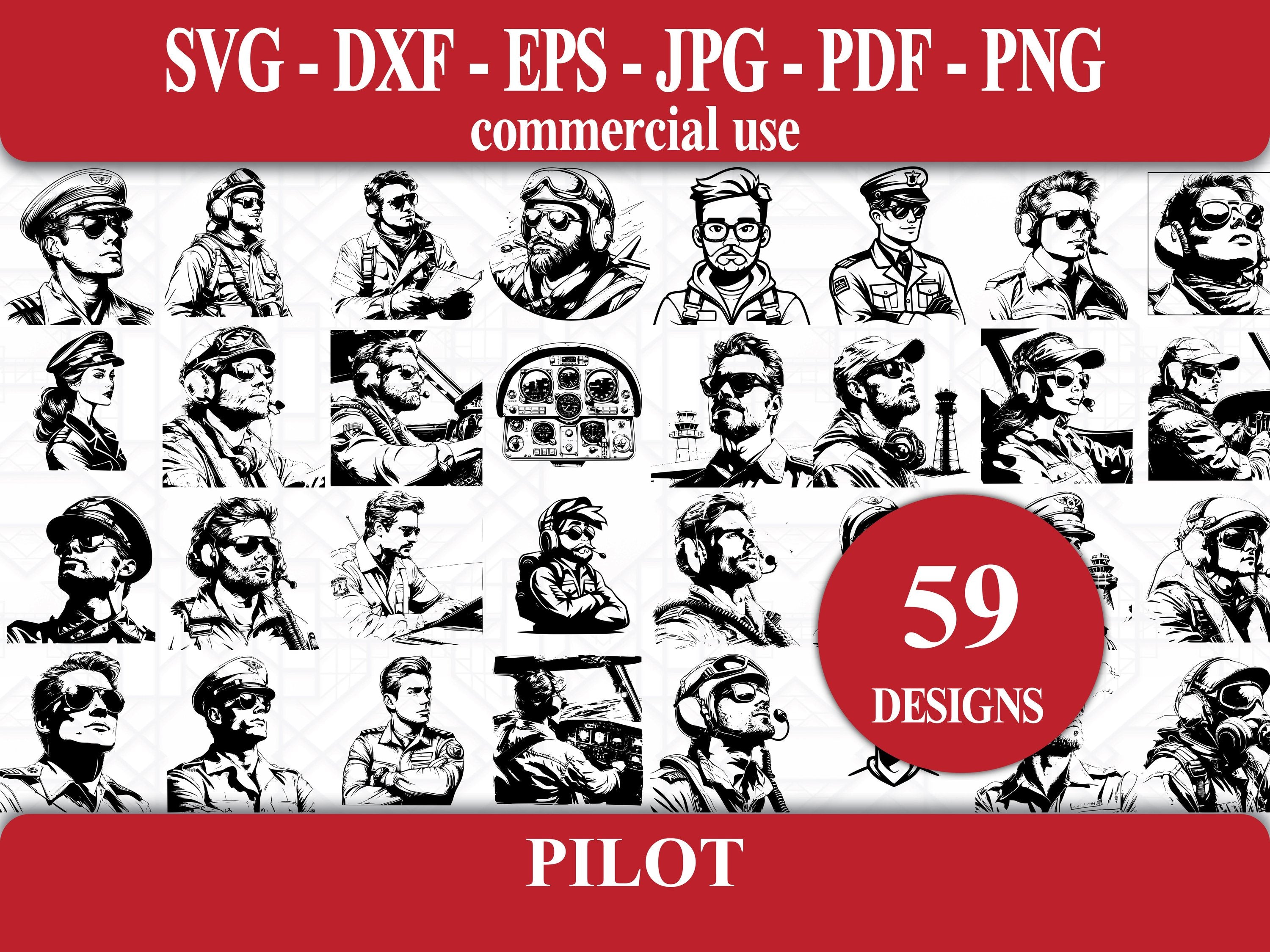 Pilot SVG Bundle - CraftNest - Digital Crafting and Art