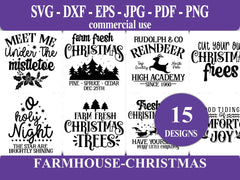 Farmhouse Christmas SVG - CraftNest - Digital Crafting and Art