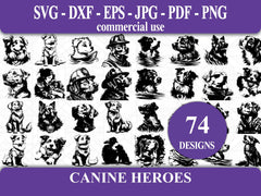 Canine Heroes SVG Bundle - CraftNest - Digital Crafting and Art