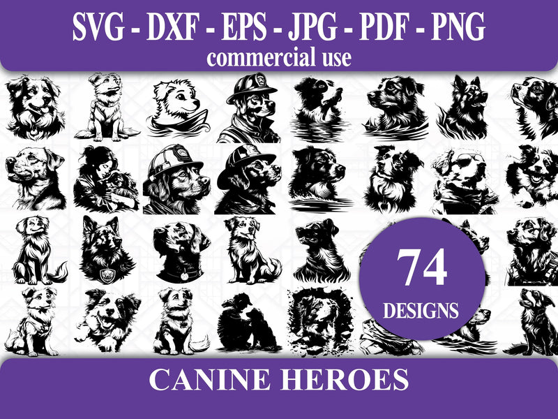 Canine Heroes SVG Bundle - CraftNest - Digital Crafting and Art