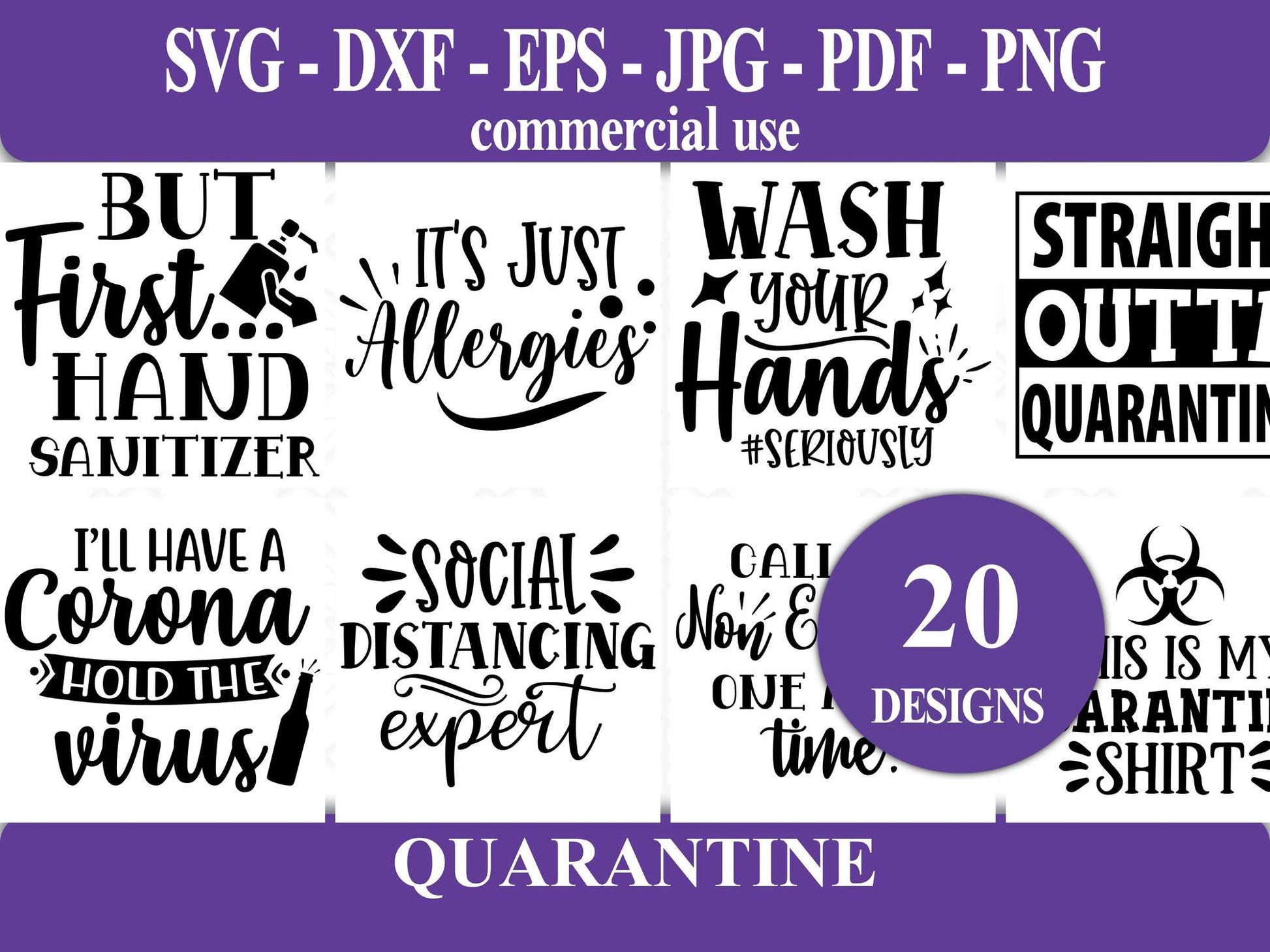 Quarantine SVG - CraftNest - Digital Crafting and Art