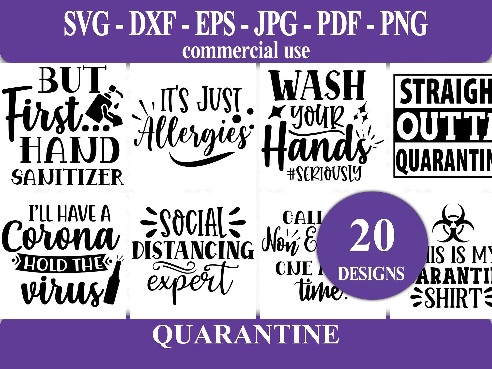 Quarantine SVG - CraftNest - Digital Crafting and Art