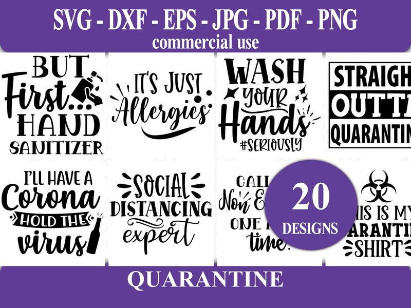 Quarantine SVG - CraftNest - Digital Crafting and Art