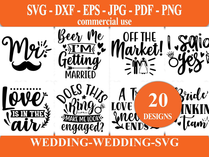 Wedding SVG - CraftNest - Digital Crafting and Art