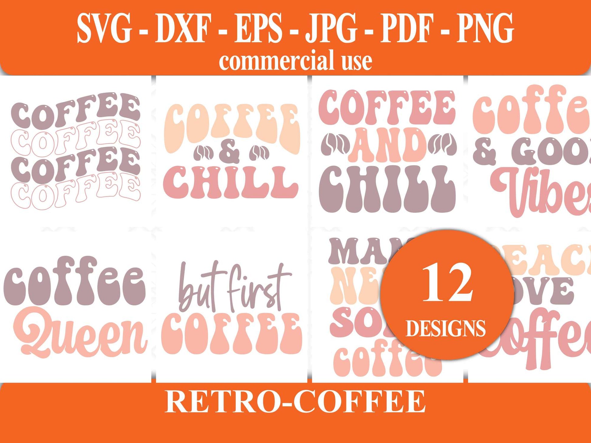 Retro Coffee SVG - CraftNest - Digital Crafting and Art