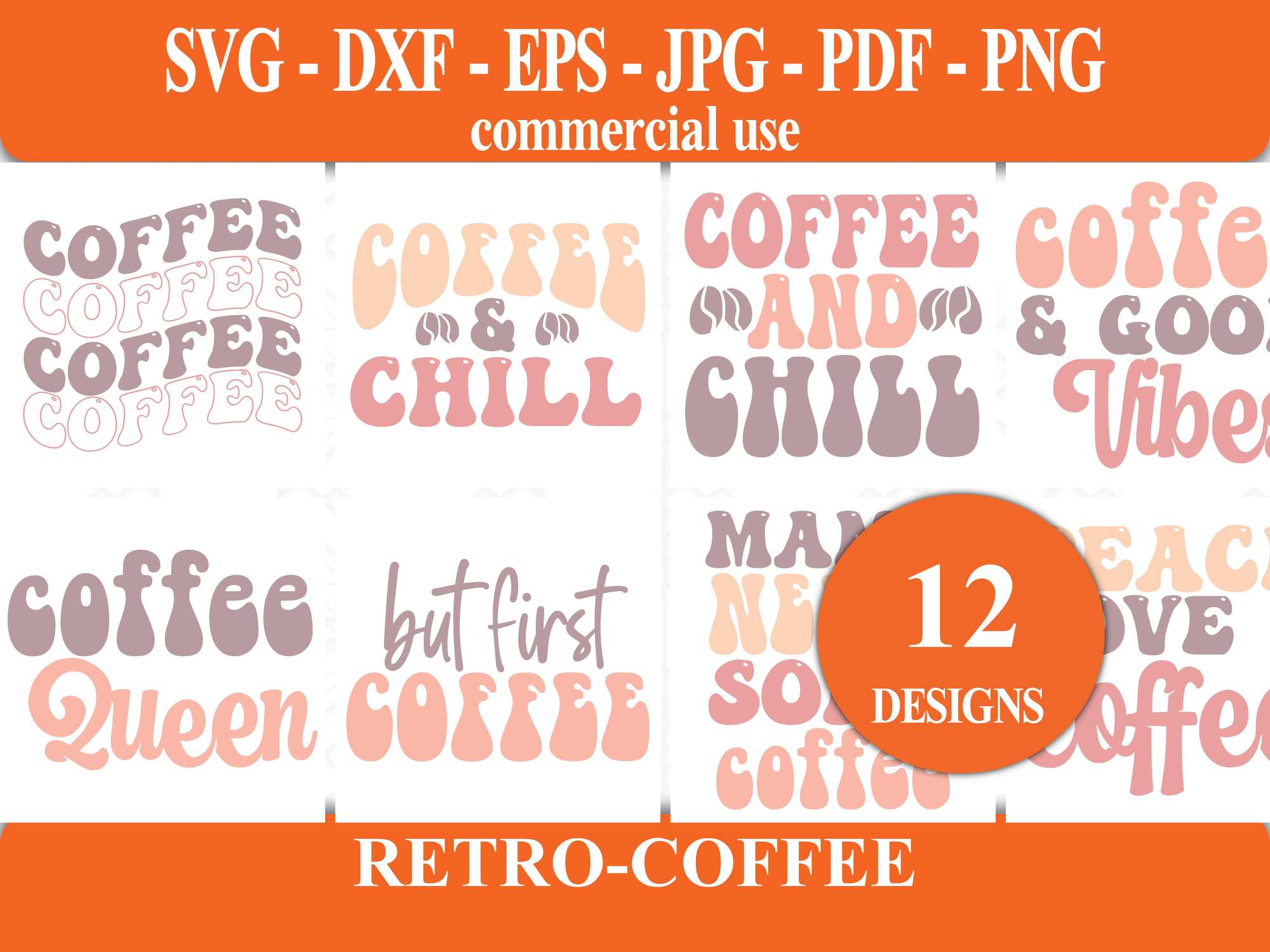 Retro Coffee SVG - CraftNest - Digital Crafting and Art