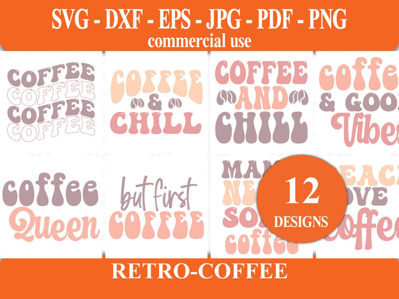 Retro Coffee SVG - CraftNest - Digital Crafting and Art