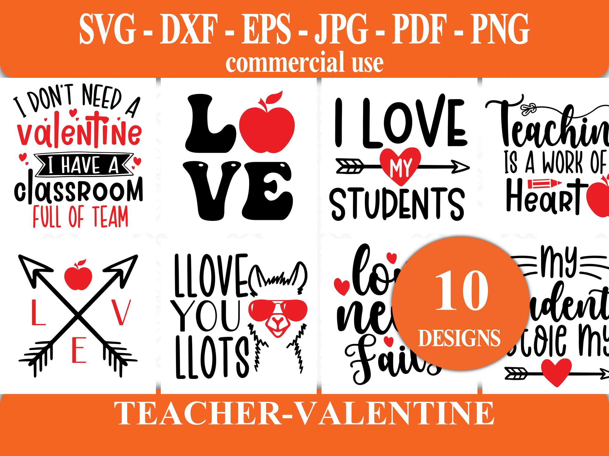 Teacher Valentine SVG - CraftNest - Digital Crafting and Art