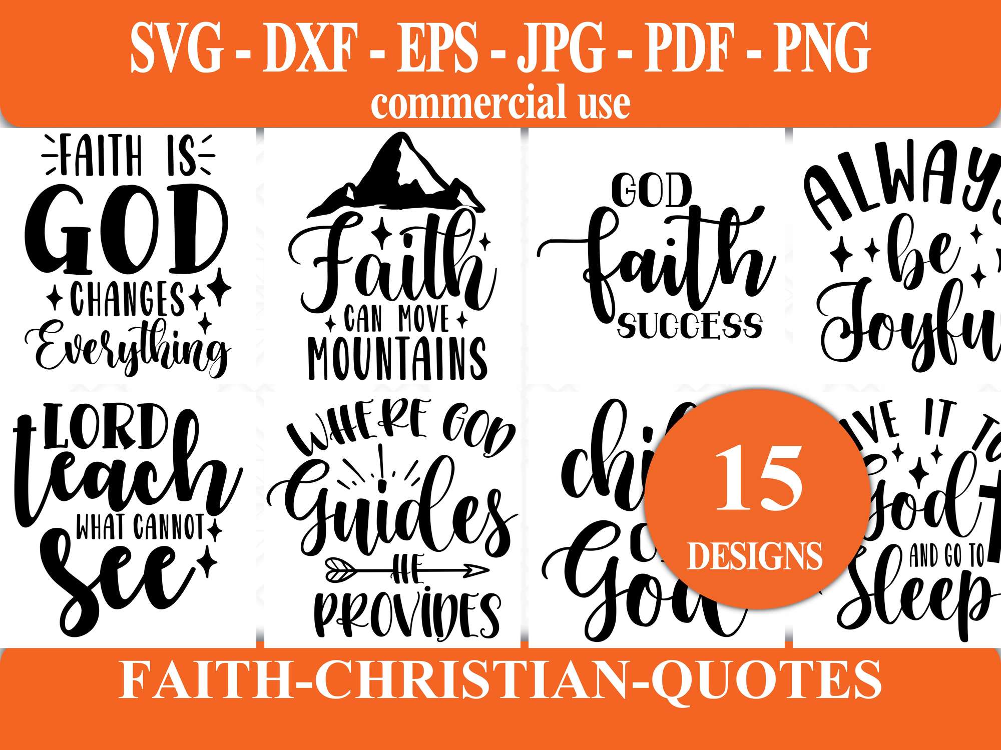 Faith Christian Quotes SVG - CraftNest - Digital Crafting and Art