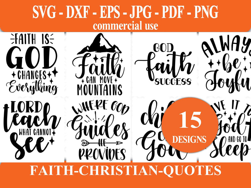 Faith Christian Quotes SVG - CraftNest - Digital Crafting and Art