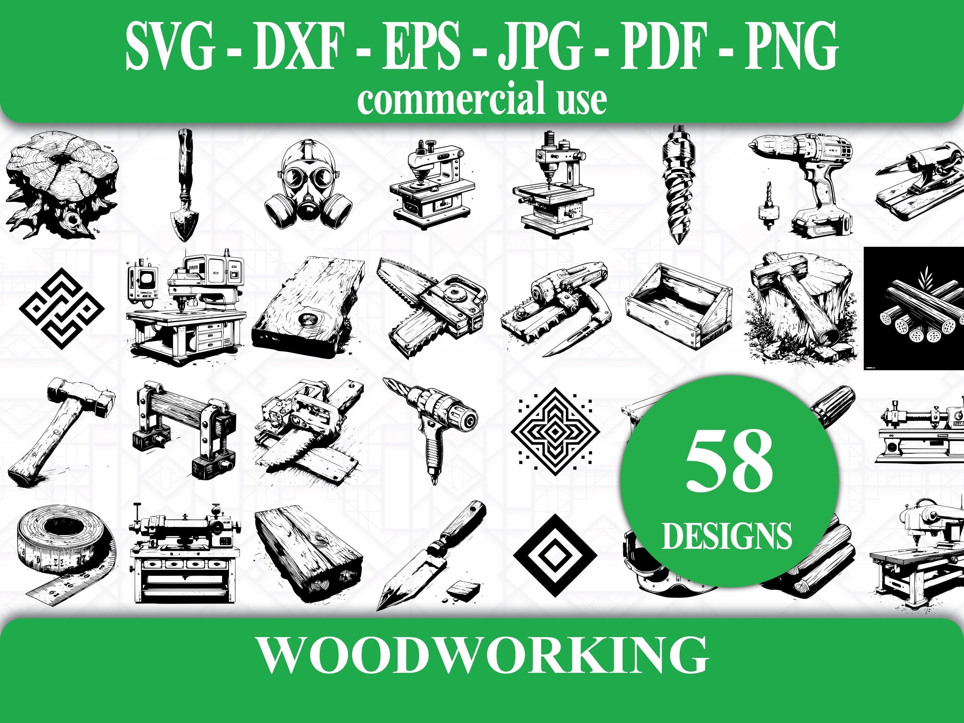 Woodworking SVG Bundle - CraftNest - Digital Crafting and Art