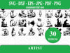 Artist SVG Bundle