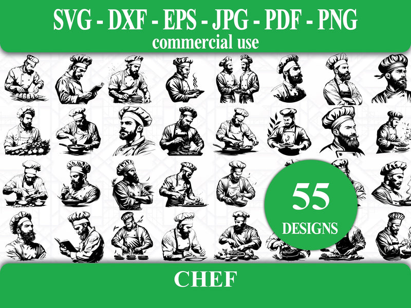 Chef SVG Bundle - CraftNest - Digital Crafting and Art